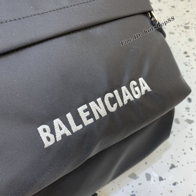 Balenciaga專櫃爆款男女同款黑色布包雙肩包 巴黎世家雙肩背包大書包 fyj1616